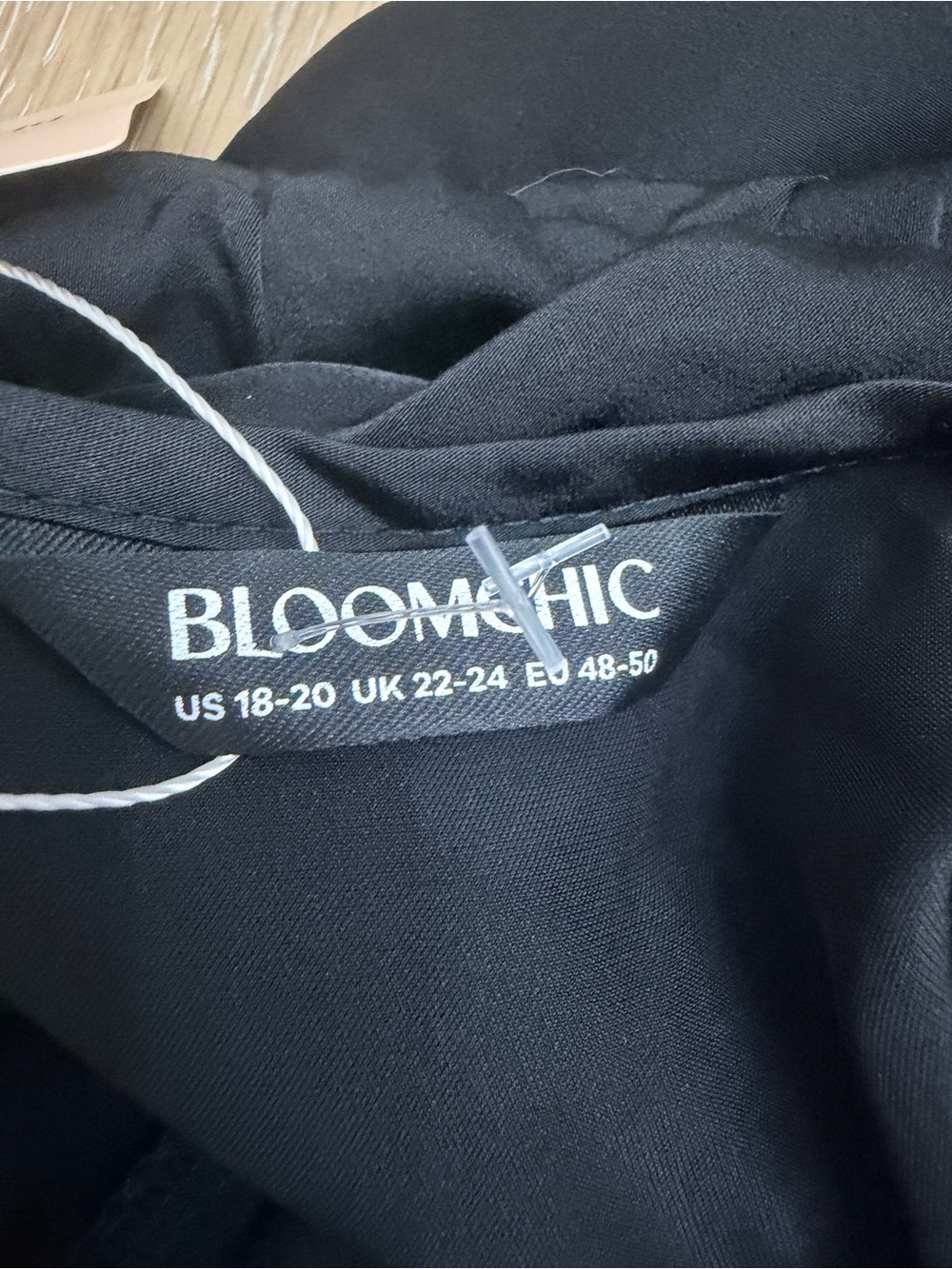 BloomChic Black 3D Floral Mesh Maxi Dress Plus Size 18-20 NWT - Picture 11 of 13